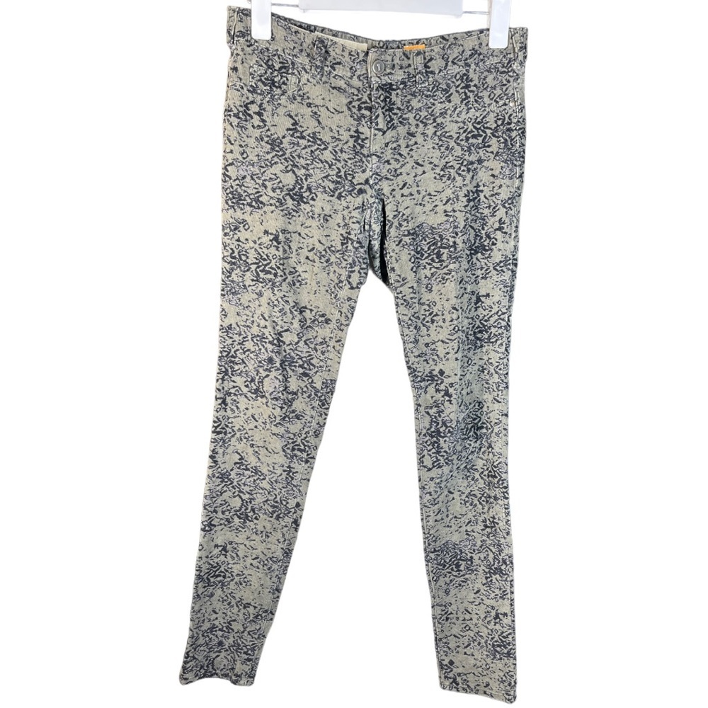 Pilcro Women's Serif Cords Corduroy Pants Abstract Green Black 25 Fall Skinny - Picture 5 of 12